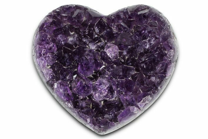 Dark Purple Amethyst Heart - Uruguay #364548